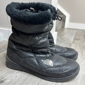 The North Face Black Puffer Winter Boots Size 10